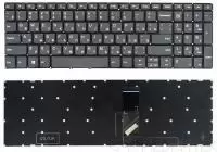 Клавиатура для ноутбука Lenovo IdeaPad 320-15ABR, 320-15IAP, 320-15AST, 320-15IKB, 320-15ISK, 330-15ARR, 330-15AST, 330-15IKB, 330-15ICH, 330-15ICN, 330-15IGM, 330-15IKB, 330-17AST, 330-17IKB, 520-15, 520-15IKB, 720-15IKB серая, без рамки