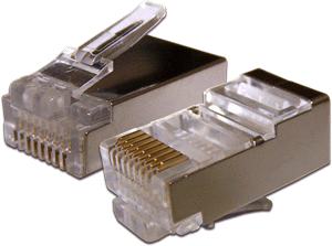 Коннектор RJ-45 8P8C FTP Кат. 6 TWT, экранированный, универсальный, 100 шт. в упак., TWT-PL45/S-8P8C-6