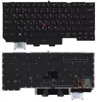 Клавиатура для ноутбука Lenovo ThinkPad X1 carbon Gen 6 2018, черная с подсветкой
