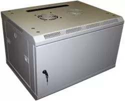 Шкаф настенный Pro, 12U 600x450, металлическая дверь, 2 ЧАСТИ, TWT-CBW2-12U-6x4-M