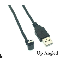 Кабель USB Type A на Micro USB угол вверх 0,5 м