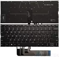 Клавиатура для ноутбука Lenovo Yoga 530-14IKB, 530-14IKB, 730-13IKB, 730-13IWL, 730-15IKB, 730-15IWL, черная с подсветкой