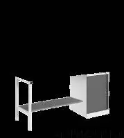 Верстак серии ВР с тумбой с дверцей и 1 ящиком, 1500x630
