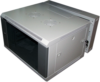 TWT Шкаф настенный 3-секционный, 18U 600x600, стеклянная дверь, 1 ЧАСТЬ, TWT-CBW3G-18U-6x6-GY