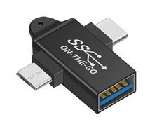 Переходник OTG 2 в 1 MicroUSB и Type-C