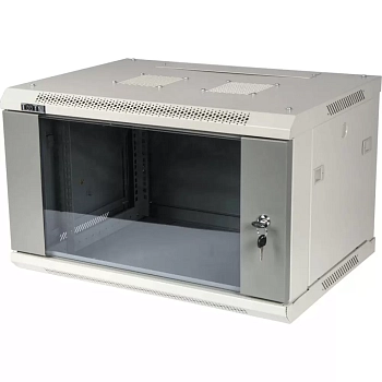 Шкаф настенный серии Pro, 22U 600x450, стеклянная дверь, 2 ЧАСТИ, TWT-CBWPG-22U-6x4-GY