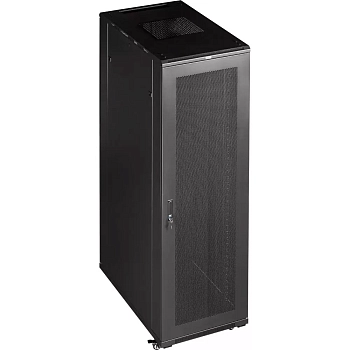 Шкаф 19" Business, 42U 600x1200, черный, передняя дв. перфорир., задняя дв. распашная перфорир., TWT-CBB-42U-6x12-P1