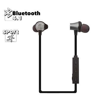 Bluetooth гарнитура вставная стерео WK BD500, черная