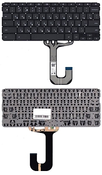 Клавиатура для ноутбука HP ChromeBook 11A-NB, черная