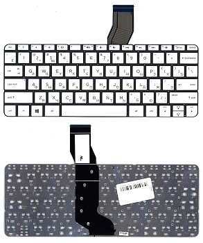 Клавиатура для ноутбука HP Stream 11-AK, белая