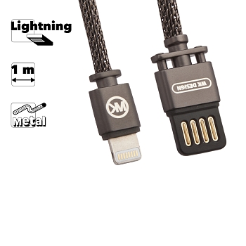 USB кабель WK MASTER WDC-030 для Apple 8-pin, черный