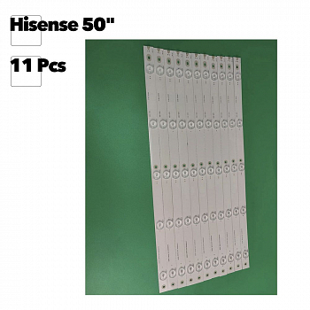 Светодиодная подсветка для телевизоров 50" Hisense HD500DF-B53 RSAG7.820.6660 (комплект 11 шт)