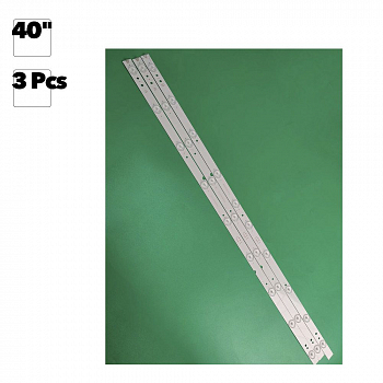 Светодиодная подсветка для телевизоров 40" IC-D-SKA40D455A, IC-A-SKA40D455B (комплект 3 шт.)