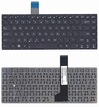 Клавиатура для ноутбука Asus K46, K46С K46CA, K46CB, K46CM черная, без рамки