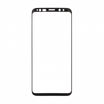 Защитное стекло "LP" для Samsung Galaxy S8 3D Full Glue Tempered Glass с рамкой 0,33 мм, 9H (черное)