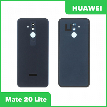 Задняя крышка для телефона Huawei Mate 20 Lite (SNE-LX1) со стеклом камеры (синий)