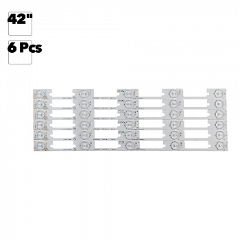 Светодиодная подсветка для телевизоров 42" 35018500, 35018499, 35018501, 35018502 (комплект 6 шт.)