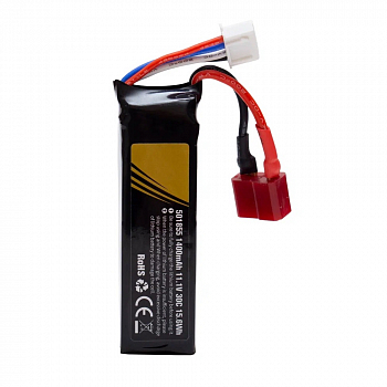 Аккумулятор Li-Pol 11.1V 401855 1400mAh разъем T-plug