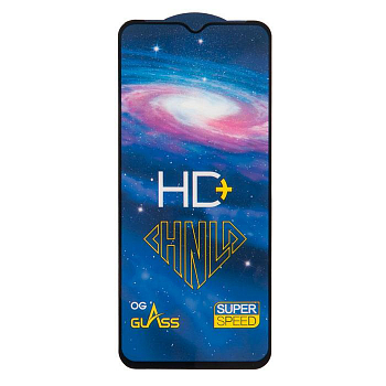 Защитное стекло Full Glue PREMIUM HD+ для телефона Xiaomi Redmi 9A, 9C, 10A, A1+, черный