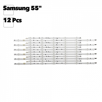 Светодиодная подсветка для телевизоров Samsung 55H UE55H/UE55J D4GE-550DCA-R3 (комплект 12 шт)