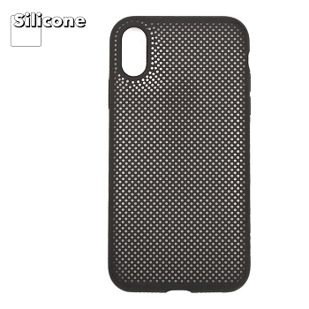 Силиконовый чехол "LP" для Apple iPhone XR "Silicone Dot Case", черный (коробка)