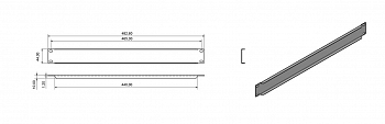 BPV-1-RAL9005 Фальшпанель на 1U, цвет черный (RAL 9005) Hyperline