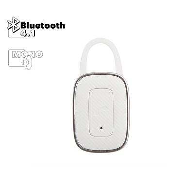 Bluetooth гарнитура вставная Remax RB-T18 моно, белая