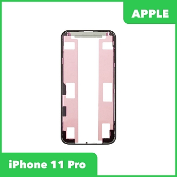 Рамка дисплея (средняя часть) для Apple iPhone 11 Pro, черная (оригинал)