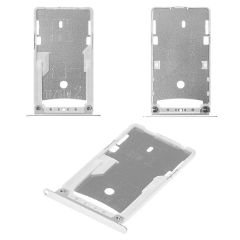 Держатель (лоток) SIM-карты для Xiaomi Redmi Note 4X, серебряный