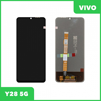 LCD дисплей для Vivo Y28 5G с тачскрином (черный) 100% OR