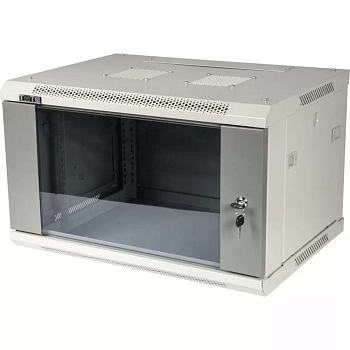 Шкаф настенный Pro 27U 600x450 стеклянная дверь, 2 ЧАСТИ, TWT-CBWPG-27U-6x4-GY