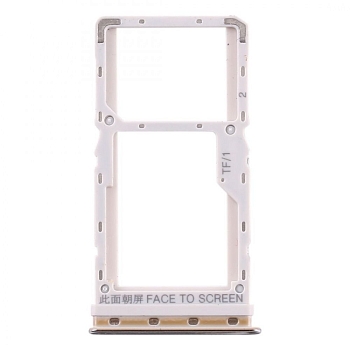 Держатель (лоток) SIM-карты для Xiaomi Mi A3, серебряный