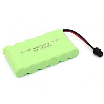 Аккумулятор Ni-Mh 7.2V 2400 mAh AA Flatpack разъем SM