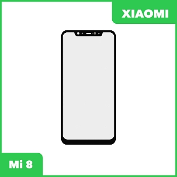 Стекло + OCA пленка для переклейки Xiaomi Mi 8, черный