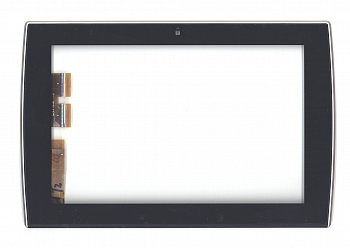 Сенсорное стекло (тачскрин) для Asus Eee Pad Slider SL101 черное с рамкой