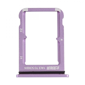 Держатель (лоток) SIM-карты для Xiaomi Mi 9 фиолетовый
