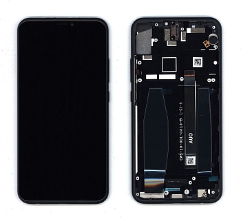 Модуль (матрица + тачскрин) для Asus ZenFone 5 (ZE620KL), черный, с рамкой