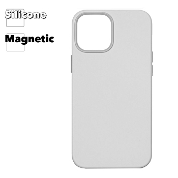 Силиконовый чехол для iPhone 12 Pro Max "Silicone Case" with MagSafe (White)