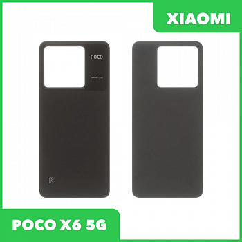 Задняя крышка для Xiaomi POCO X6 5G (черный)