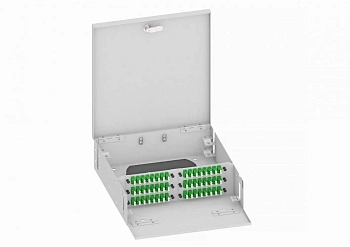 Кросс оптический, настенный, 96 LC/APC адаптера, одномодовый, TopLAN, укомплектованный