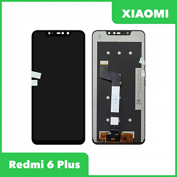 LCD дисплей для Xiaomi Redmi 6 Plus в сборе с тачскрином (черный)