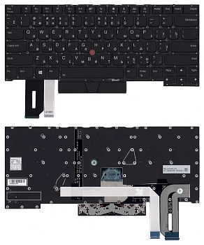 Клавиатура для ноутбука Lenovo ThinkPad X1 Extreme 2nd Gen., черная с подсветкой