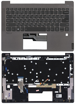 Клавиатура для ноутбука Lenovo IdeaPad S540-14 топкейс серый