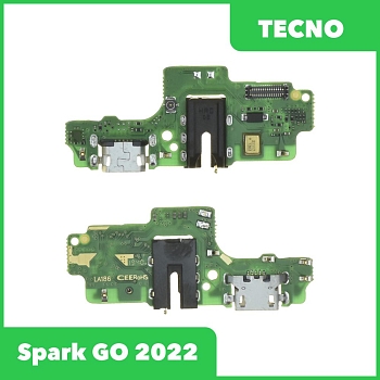 Разъем зарядки для телефона Tecno Spark GO 2022, микрофон