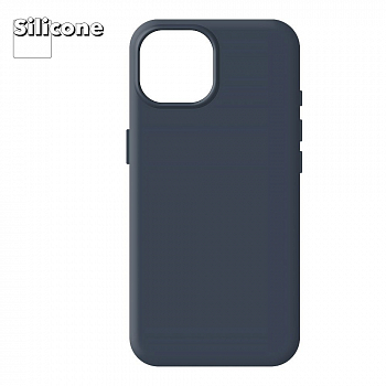 Силиконовый чехол для iPhone 15 "Silicone Case" (Storm Blue)