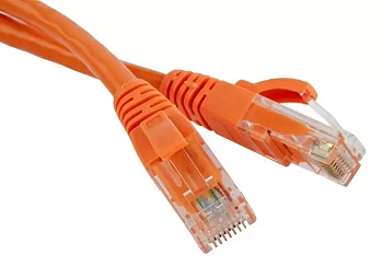 Патч-корд RJ45 - RJ45, 4 пары, UTP, категория 5е, 20 м, оранжевый, TopLAN TOP-45-45-20-OR