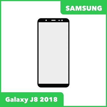 Стекло для переклейки дисплея Samsung Galaxy J8 2018 (J810F), черный