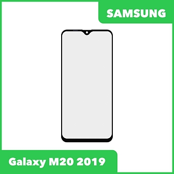 Стекло + OCA пленка для переклейки Samsung Galaxy M20 (M205F), черный