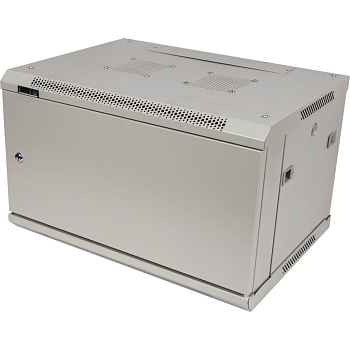 Шкаф настенный Pro 15U 600x600, металлическая дверь, TWT-CBWPM-15U-6x6-GY