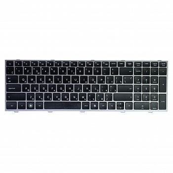 Клавиатура для ноутбука HP ProBook 4540S, 4545S, черная с серой рамкой